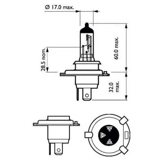 Bec Incandescent, Proiector Ceata, Far Faza Lunga, Far Principal, Bec OSRAM 64193NBS