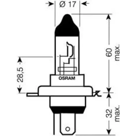 Proiector Ceata, Far Faza Lunga, Far Principal, Bec OSRAM 64193NBU-01B