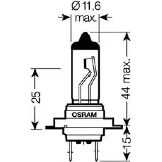 Far Pentru Viraje, Bec Incandescent, Proiector Ceata, Far Faza Lunga, Bec Lumina Zi, Far Principal, Bec OSRAM 64210