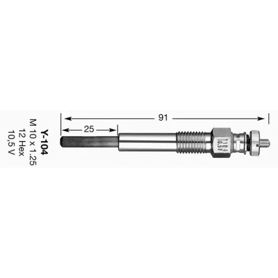 Bujie Incandescenta NGK 6425