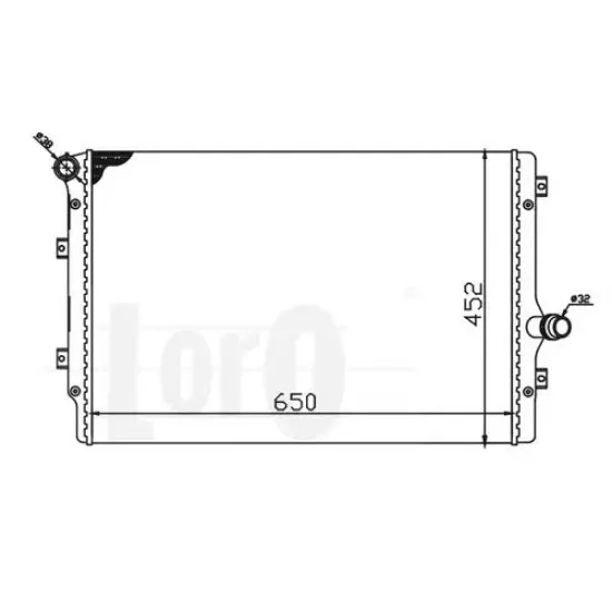 Racire Motor, Radiator LORO 053-017-0017