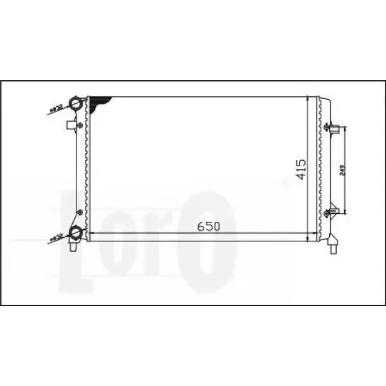 Racire Motor, Radiator LORO 053-017-0018