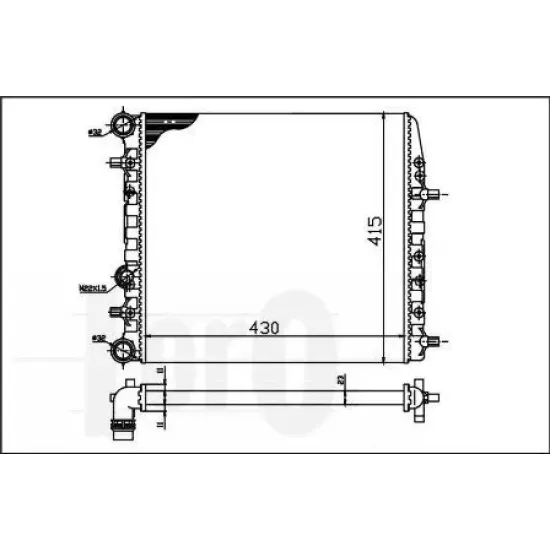 Racire Motor, Radiator LORO 053-017-0039