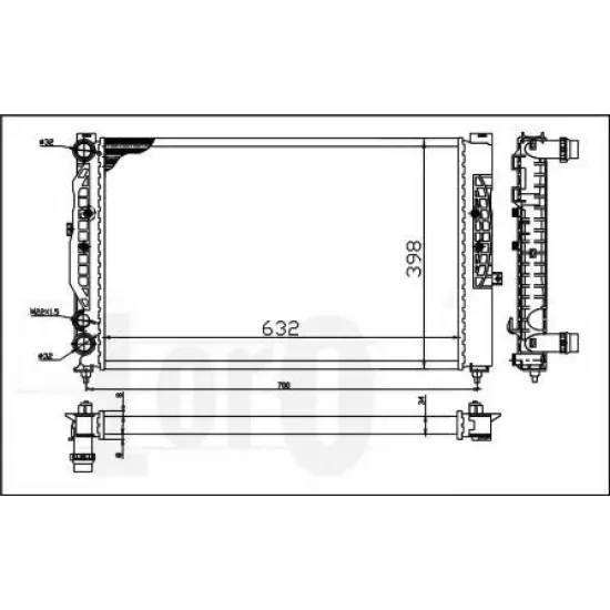 Racire Motor, Radiator LORO 053-017-0056