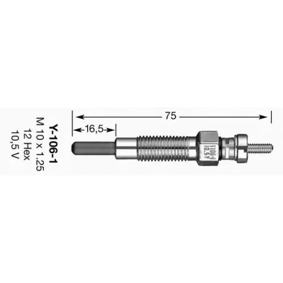 Bujie Incandescenta NGK 6525