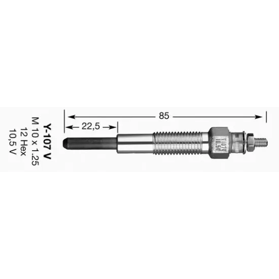 Bujie Incandescenta NGK 6628