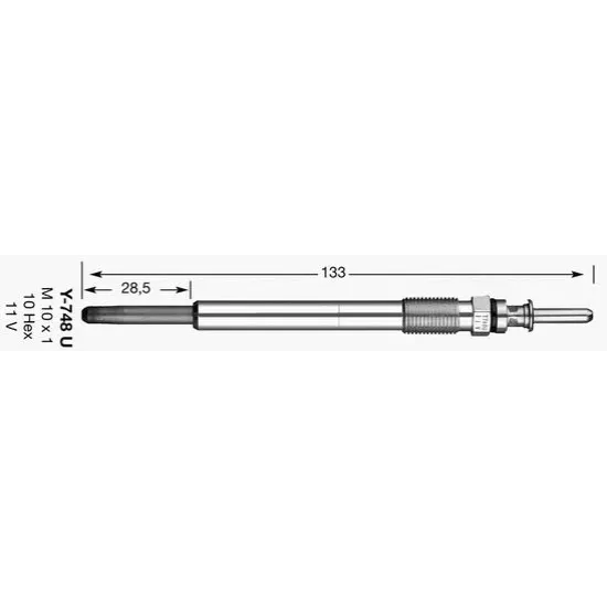 Bujie Incandescenta NGK 6649