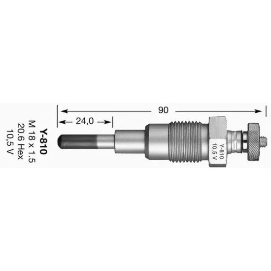 Bujie Incandescenta NGK 6929