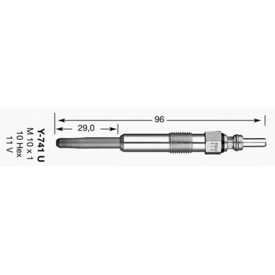 Bujie Incandescenta NGK 6943