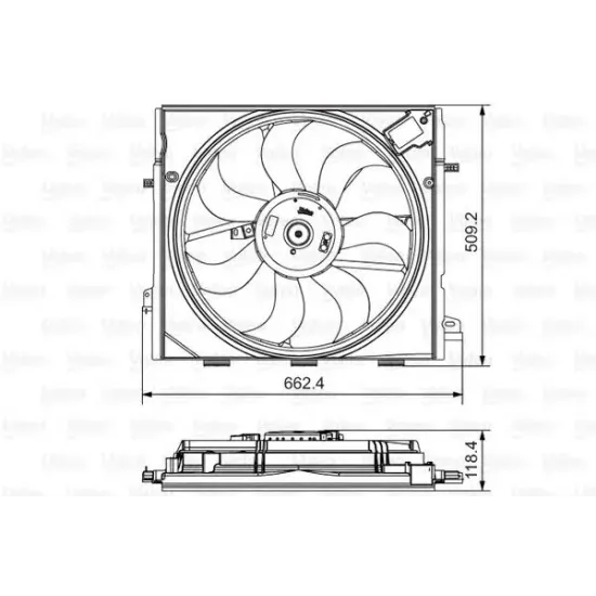 Motor Electric, Ventilator VALEO 696873