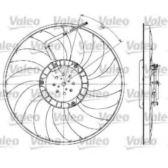 Ventilator, Radiator VALEO 698610