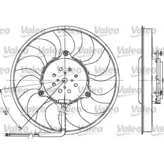 Ventilator, Radiator VALEO 698612