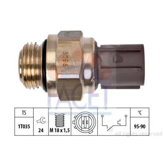 Comutator Temperatura, Ventilator Radiator FACET 7.5196