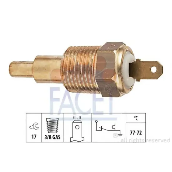 Comutator Temperatura, Ventilator Radiator FACET 7.5269