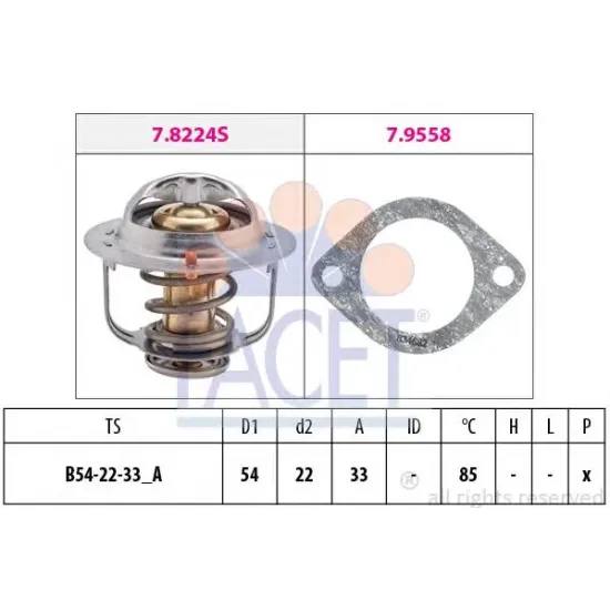 Lichid Racire, Termostat FACET 7.8224