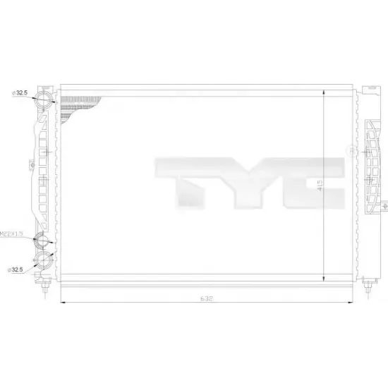 Racire Motor, Radiator TYC 702-0011