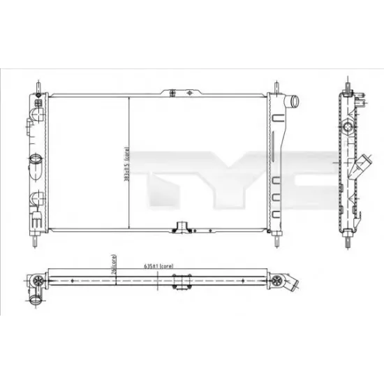 Racire Motor, Radiator TYC 706-0015