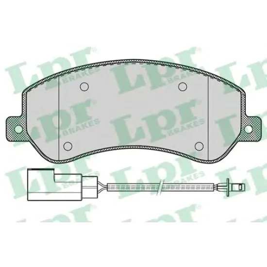 Set Placute Frana, Frana Disc LPR 05P1260