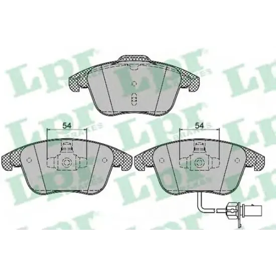 Set Placute Frana, Frana Disc LPR 05P1391