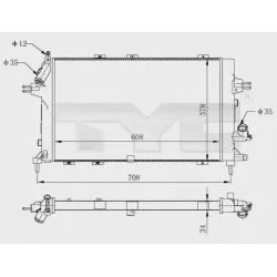 Racire Motor, Radiator