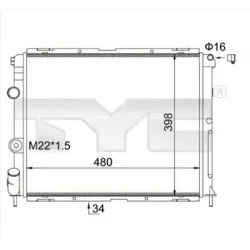 Racire Motor, Radiator