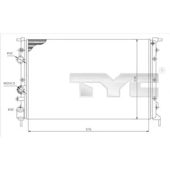 Racire Motor, Radiator TYC 728-0027