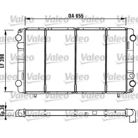 Racire Motor, Radiator VALEO 730944