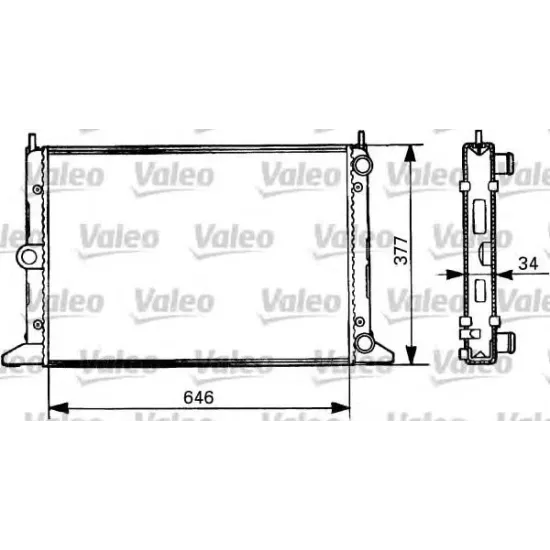 Racire Motor, Radiator VALEO 731386