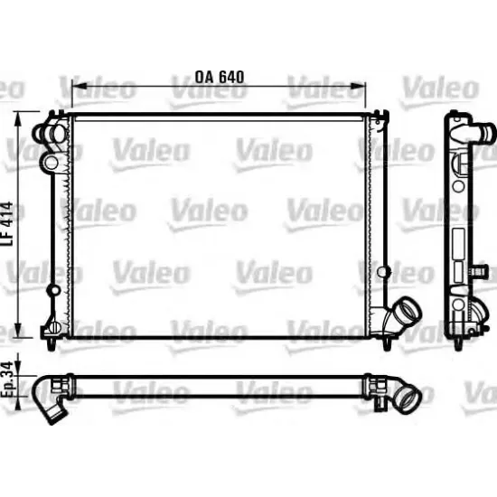 Racire Motor, Radiator VALEO 731575