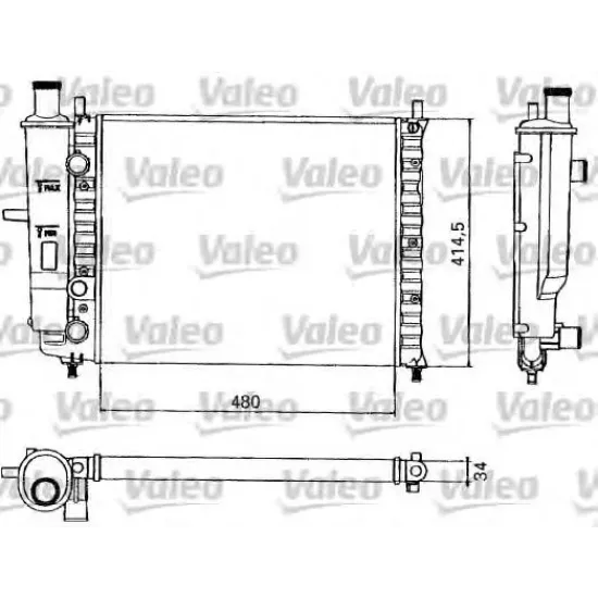 Racire Motor, Radiator VALEO 731582