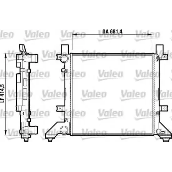 Racire Motor, Radiator VALEO 731605