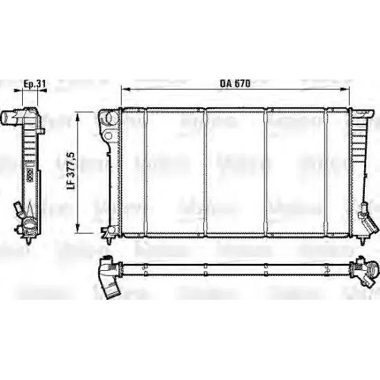 Racire Motor, Radiator VALEO 732565