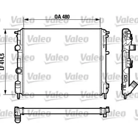 Racire Motor, Radiator VALEO 732761