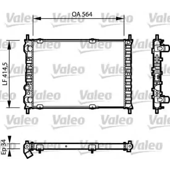 Racire Motor, Radiator VALEO 732787