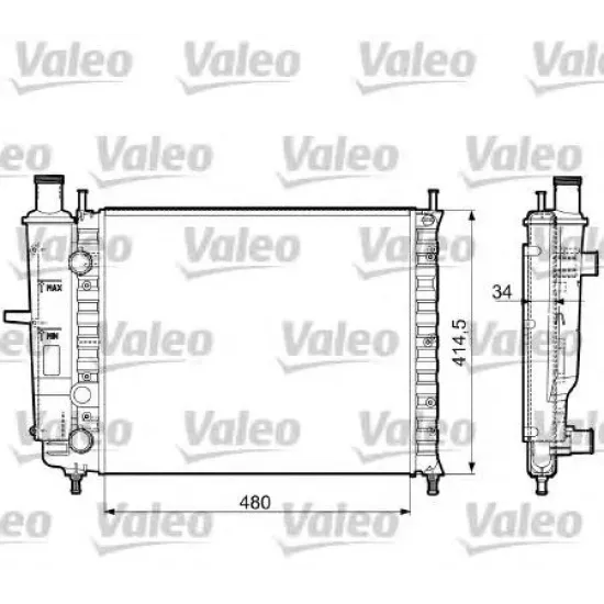 Racire Motor, Radiator VALEO 732788