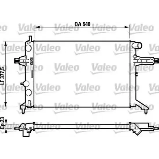 Racire Motor, Radiator VALEO 732795