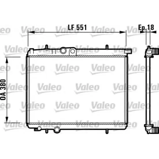 Racire Motor, Radiator VALEO 732886