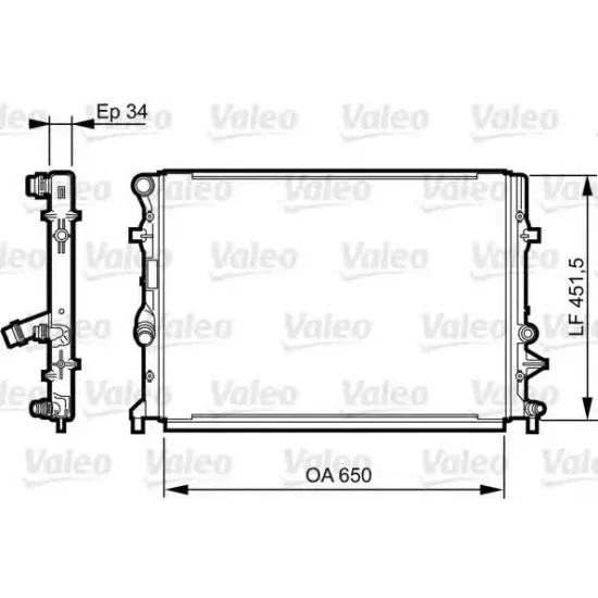 Racire Motor, Radiator VALEO 735280