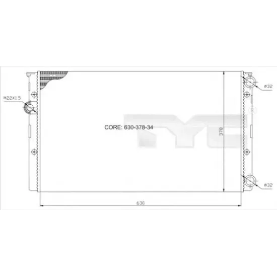 Racire Motor, Radiator TYC 737-0027