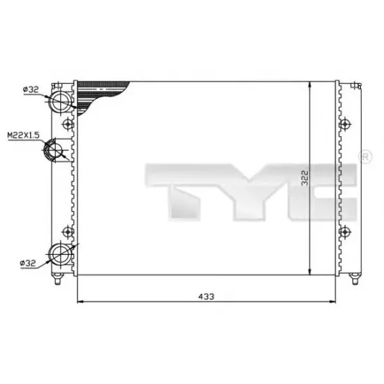 Racire Motor, Radiator TYC 737-0039