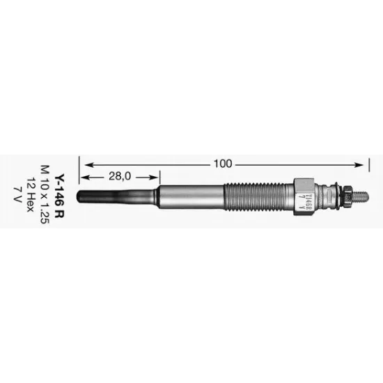 Bujie Incandescenta NGK 7492