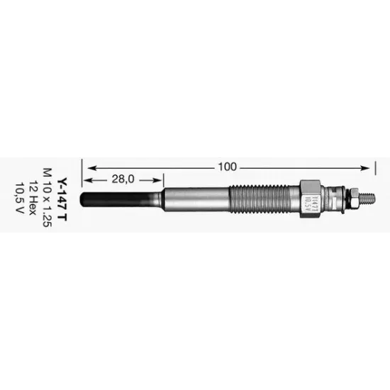 Bujie Incandescenta NGK 7493