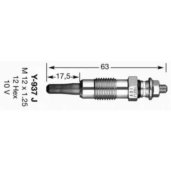 Bujie Incandescenta NGK 7503