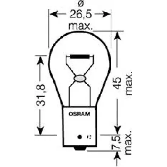 Lumini de Stationare, Lampa Mers Inapoi, Semnalizator, Lampa Frana, Bec, Bec OSRAM 7507