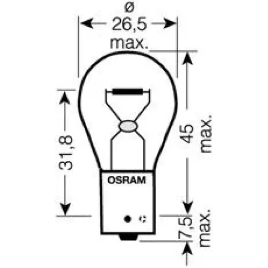 Lumini de Stationare, Lampa Mers Inapoi, Semnalizator, Lampa Frana, Bec, Bec OSRAM 7507DC-02B