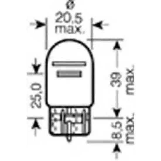 Lampa Frana / Lampa Spate, Lumini de Stationare, Lampa Ceata Spate, Bec Incandescent, Bec Lumina Zi, Lampa Frana, Bec, Bec OSRAM 7515