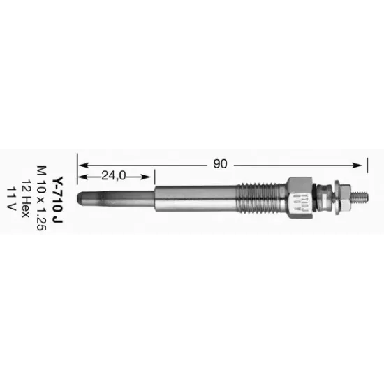 Bujie Incandescenta NGK 7880