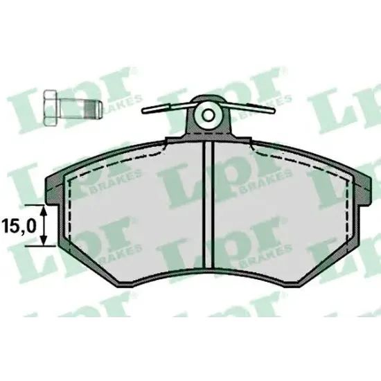 Set Placute Frana, Frana Disc LPR 05P216