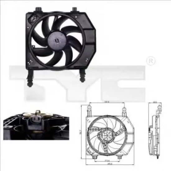 Ventilator, Radiator TYC 810-0029