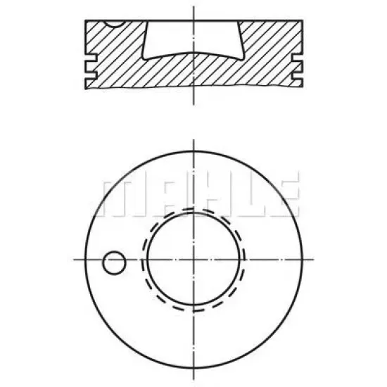 Piston MAHLE ORIGINAL 003 91 00